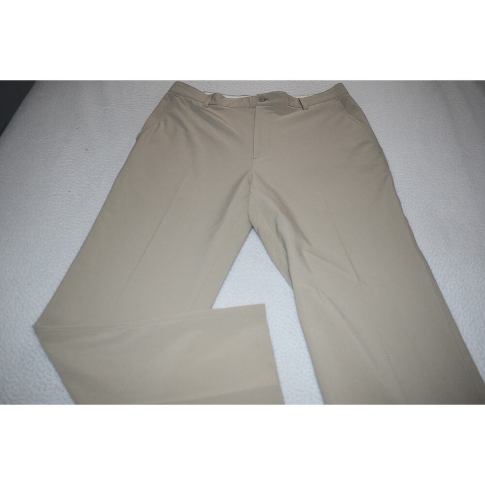 Footjoy Golf Pants Mens Size 36 x 33 Tan Performance Stretch Polyester Spandex